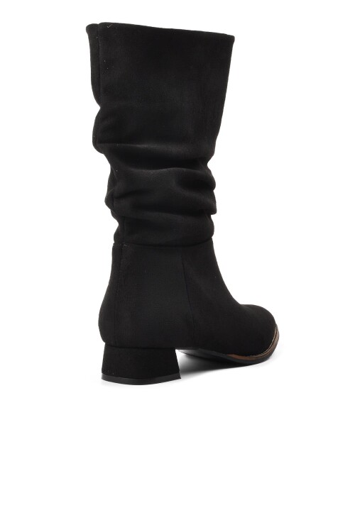 Siyah Süet  Kadın Bot K04 Z