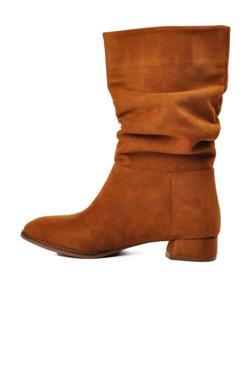 Tan Suede Womens Boots K04 Z