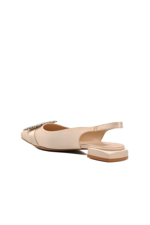 Bej Saten  Kadın Babet K1204 Z