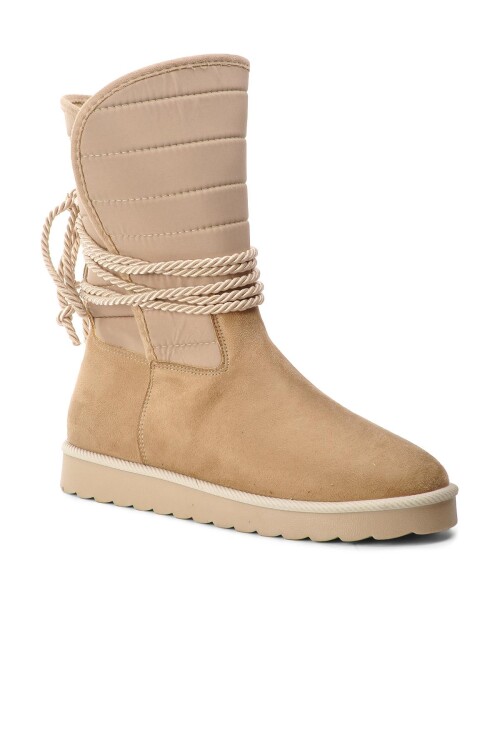 Womens Mink Suede Fur Lined Boots K706 Z