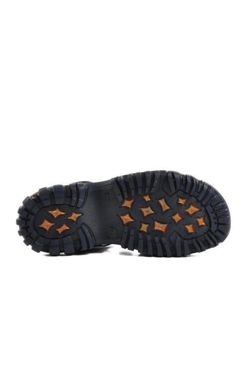 Navy Blue-Yellow Boys Sandals Şng 210111 F