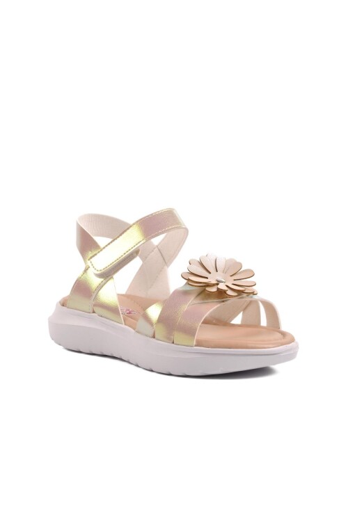 Sedef  Kız Çocuk Düz Sandalet Ayakmod Şng 8010 F