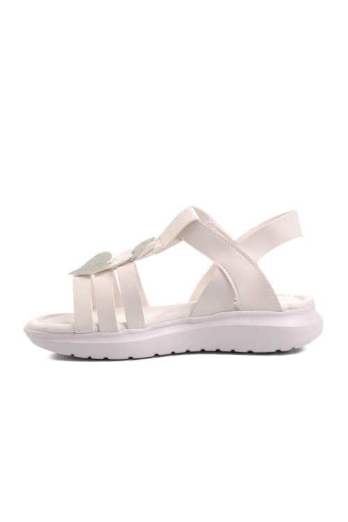 White Girl Flat Sandals Ayakmod Şng 8020 F