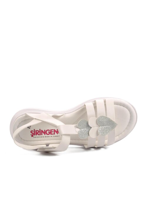 White Girl Flat Sandals Ayakmod Şng 8020 F