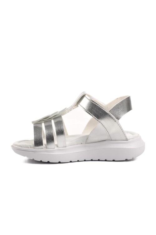 Silver Girl Flat Sandals Ayakmod Şng 8020 P