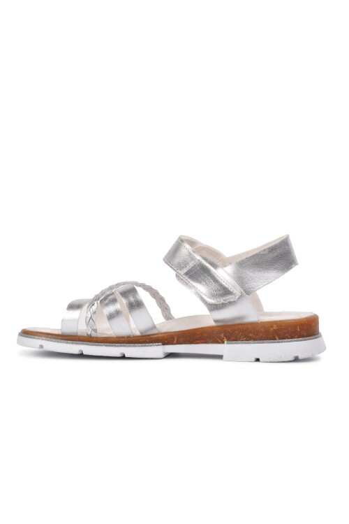 صندل تقويم العظام الفضي للبنات 001 F