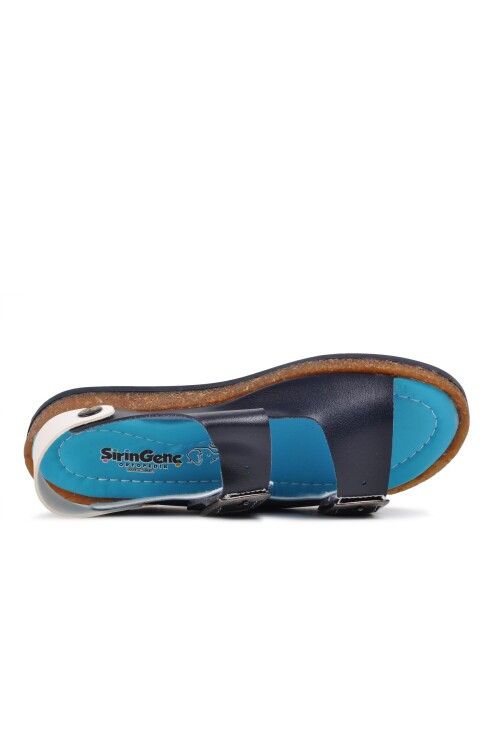 Navy Blue Orthopedic Boys Sandals 006 F