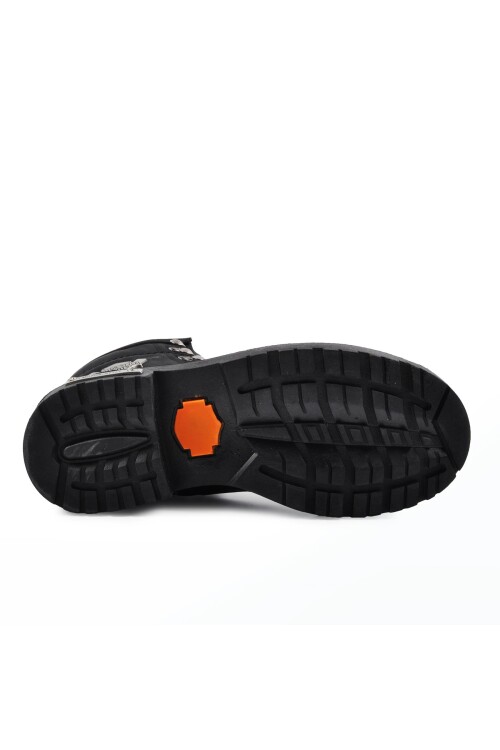 حذاء أسود برباط وسحاب للجنسين 1172 G