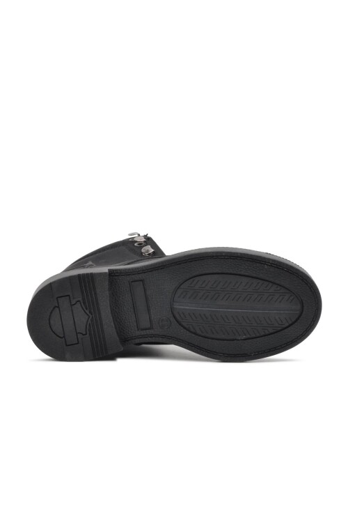 حذاء أطفال أسود بسحاب 1173 F