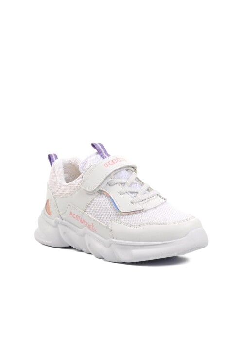 Beyaz-Lila-Pembe  Çocuk Spor Ayakkabı 1249 F (Y)