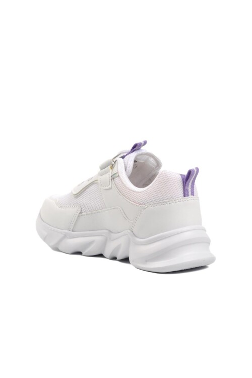 Beyaz-Lila-Pembe  Çocuk Spor Ayakkabı 1249 F (Y)