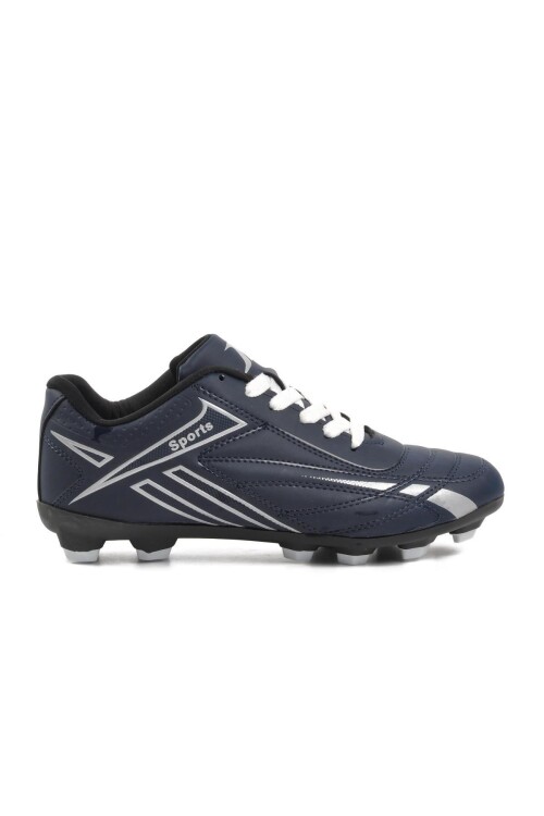 Navy Blue-Silver Unisex Cleats 125 G