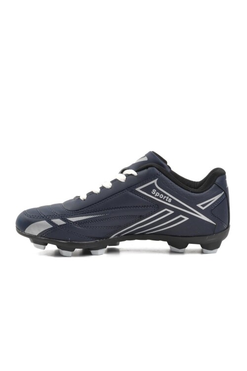 Navy Blue-Silver Unisex Cleats 125 G