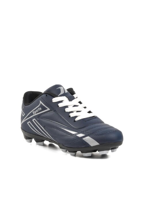 Navy Blue-Silver Unisex Cleats 125 G