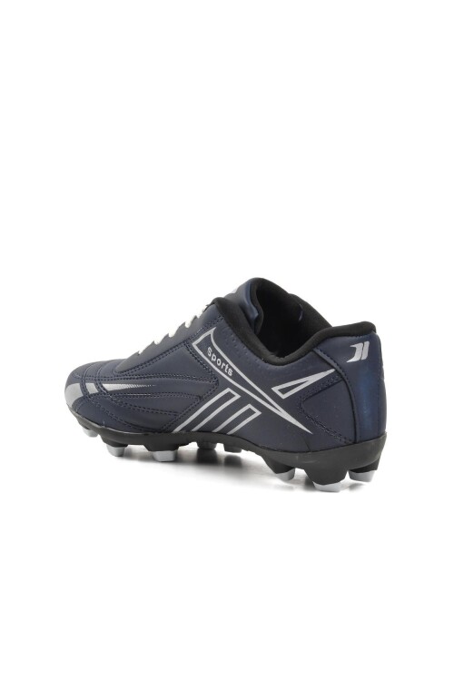 Navy Blue-Silver Unisex Cleats 125 G