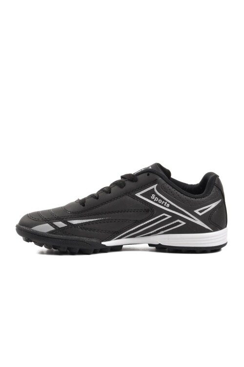 Siyah-Gümüş  Unisex Halı Saha Ayakkabısı 125 G Halı Saha