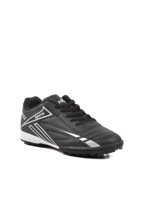 Siyah-Gümüş  Unisex Halı Saha Ayakkabısı 125 G Halı Saha