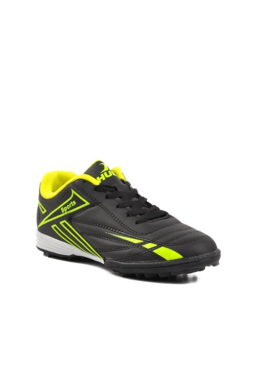 Black-Neon Yellow Unisex Artificial Turf Shoes 125 G Artificial Turf