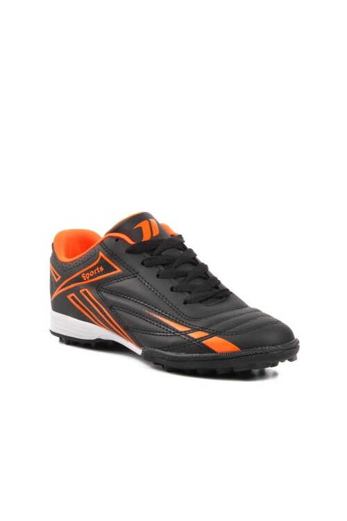 Black-Orange Unisex Artificial Turf Shoes 125 G Artificial Turf