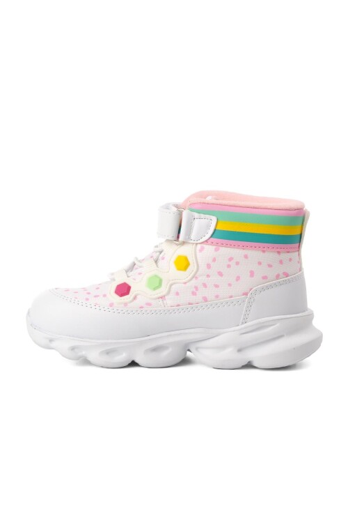 Beya Pembe Işıklı Kız Çocuk Bot 1342 P