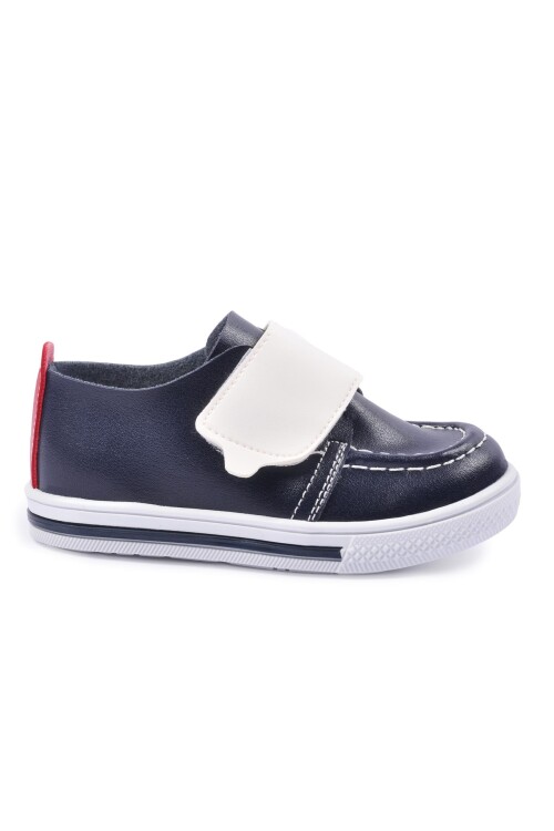 AyakmodNavy Blue White Orthopedic Baby Shoes 21K02 B
