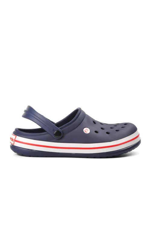 Navy Blue-White-Red Mens Slippers 5001 M