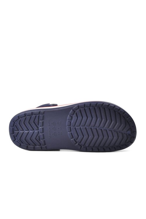 Navy Blue-White-Red Mens Slippers 5001 M