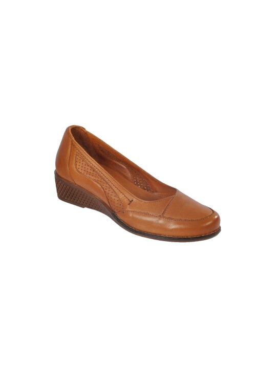 Taba Hakiki Deri Anatomik Kadın Casual Ayakkabı 7839 Z