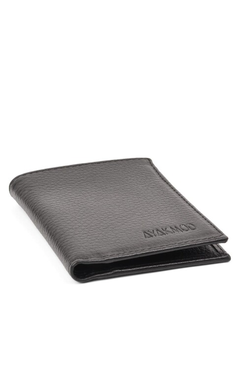 Black Genuine Leather Mens Wallet 8025