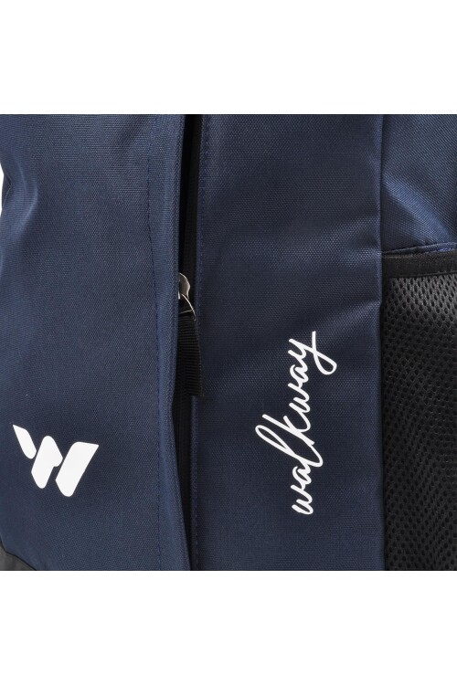 walkwayNavy Blue Unisex Backpack Armor
