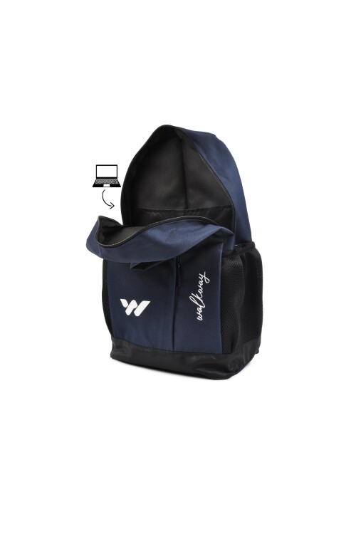 walkwayNavy Blue Unisex Backpack Armor