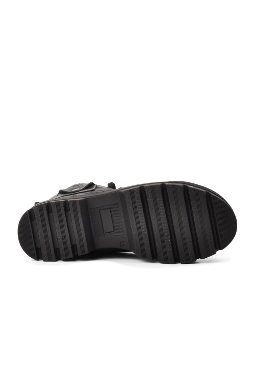 Siyah Kamuflaj Ortopedik Erkek Çocuk Bot 2301003 F