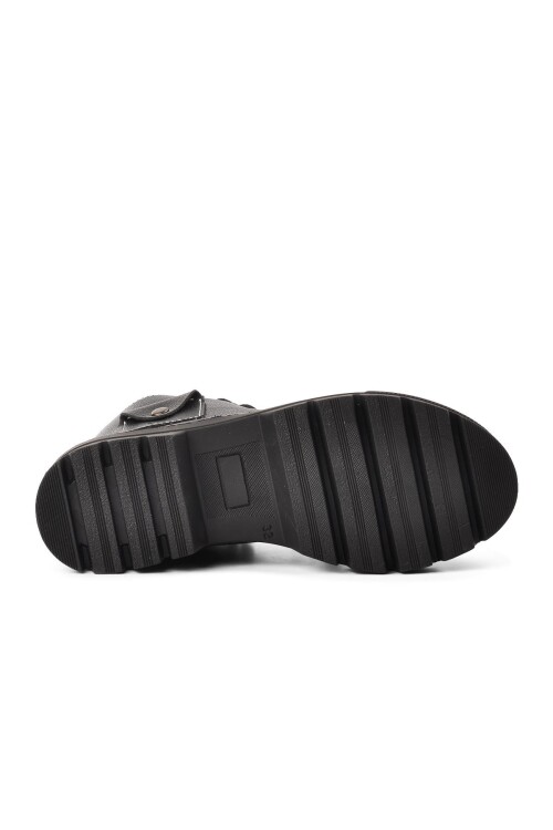 Black Orthopedic Boys Boots 2301003 F