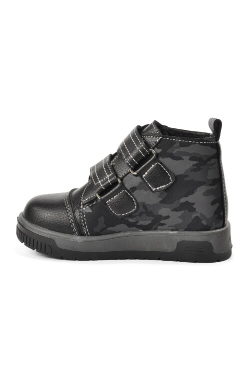 Black Camouflage Orthopedic Baby Boots 2301004 B