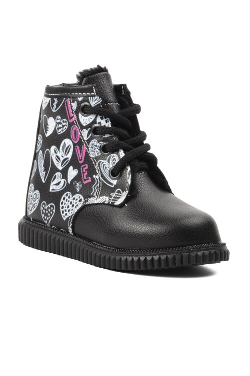 Siyah Desenli Ortopedik Bebek Bot 2301005 B