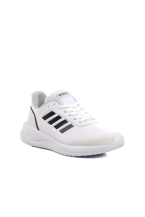 White-Black Unisex Sports Shoes B100 G (Y)