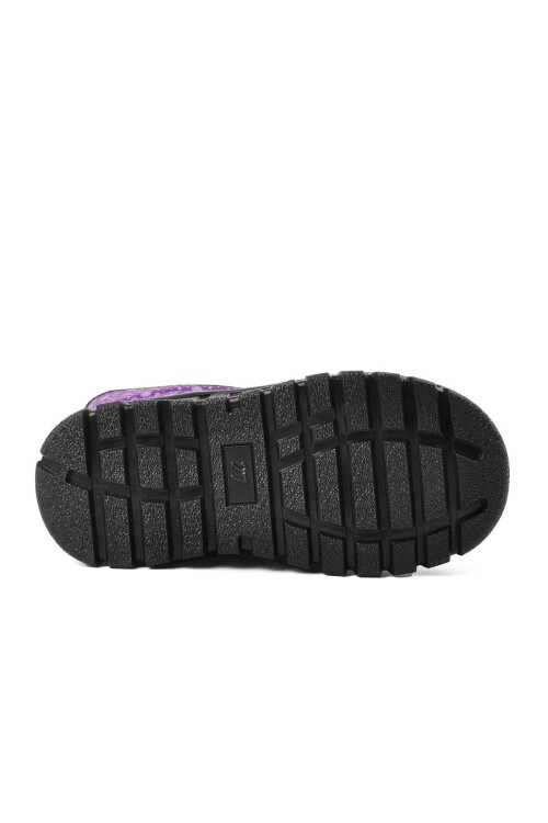 Purple Water Repellent Girls Snow Boots Maria P