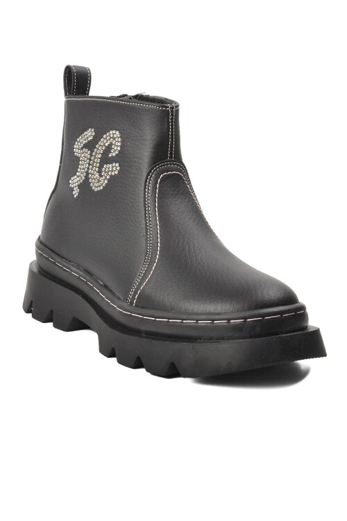 Siyah-Siyah  Kız Çocuk Bot Aspor ŞNG 2301996 F