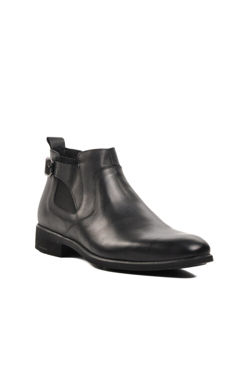 Siyah Hakiki Deri Erkek Chelsea Bot 02878 M