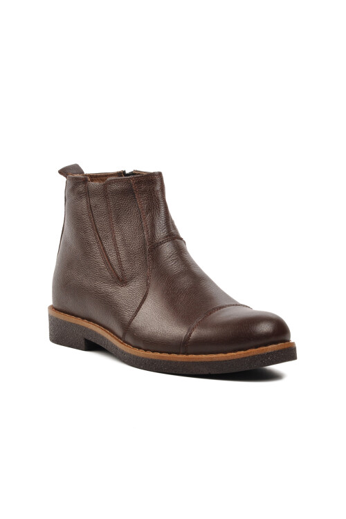 AyakmodBrown Genuine Leather Men's Chelsea Boots 1311 M