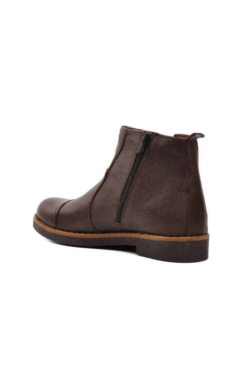 AyakmodBrown Genuine Leather Men's Chelsea Boots 1311 M