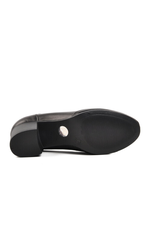 Siyah Hakiki Deri Kadın Casual Ayakkabı 1911902K Z