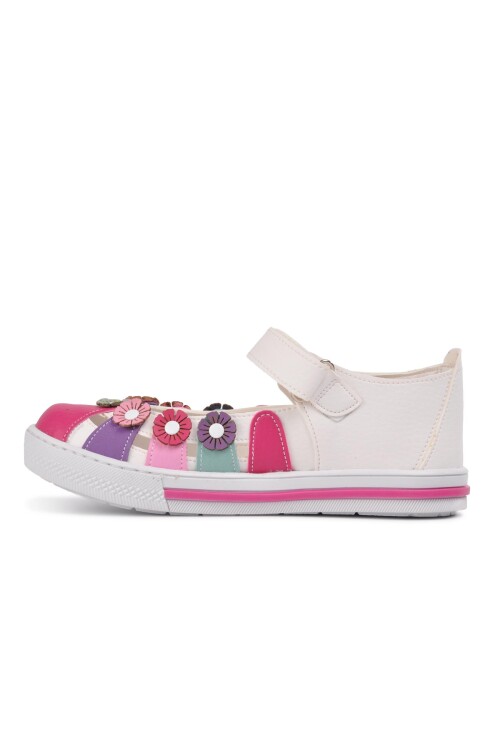 White Pink Orthopedic Girls Sandals 210106 C
