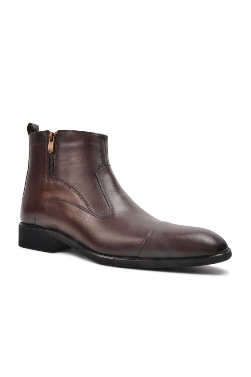 Kahve Hakiki Deri Erkek Chelsea Bot 02173 M