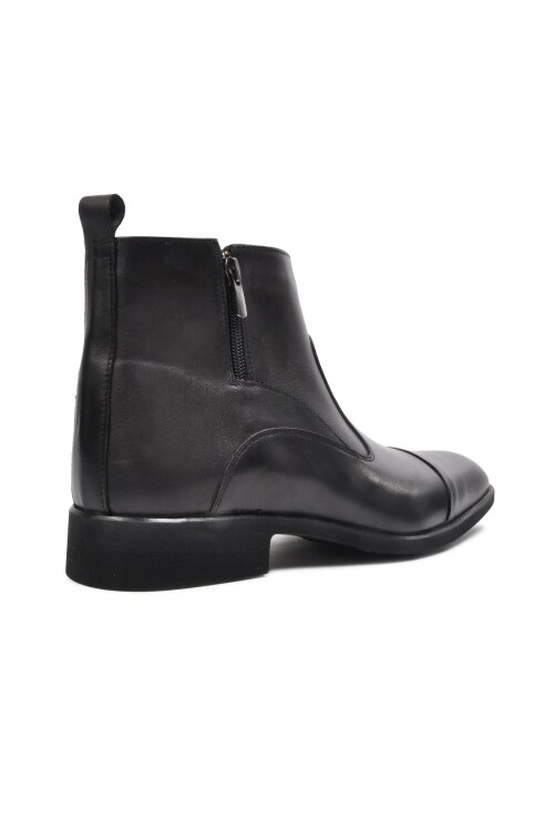 Black Genuine Leather Mens Chelsea Boots 02173 M