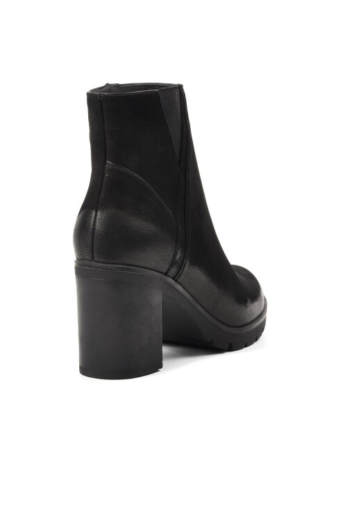 Siyah Nubuk Hakiki Deri Kadın Bot 2179125K Z