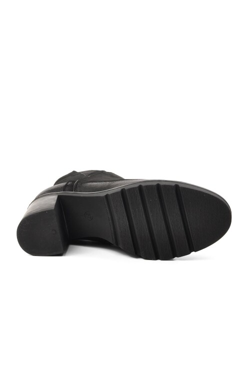 Siyah Nubuk Hakiki Deri Kadın Bot 2179125K Z