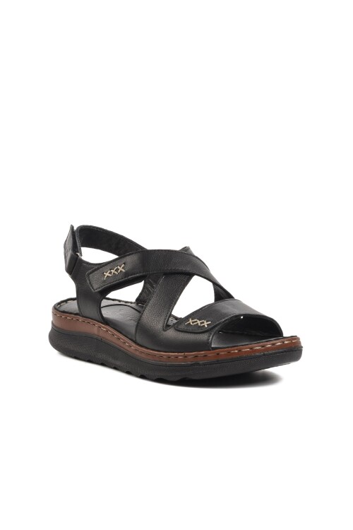 صندل مسطح نسائي أسود 23021716Y Z