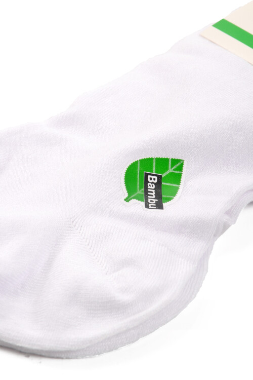 AyakmodWhite Bamboo Unisex Ankle Socks 24K001