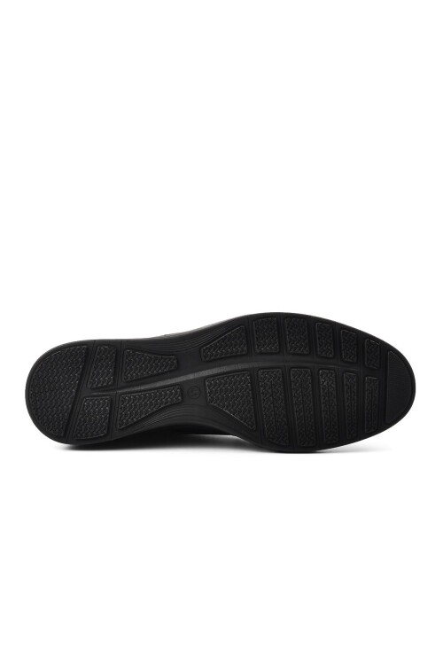 Black Genuine Leather Mens Casual Shoes 4011 M